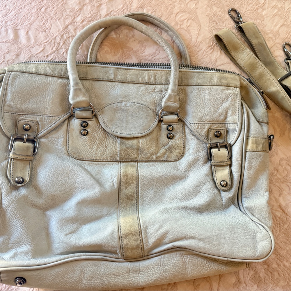 Old Gringo Leather Tote Bag in Light Grey- Un